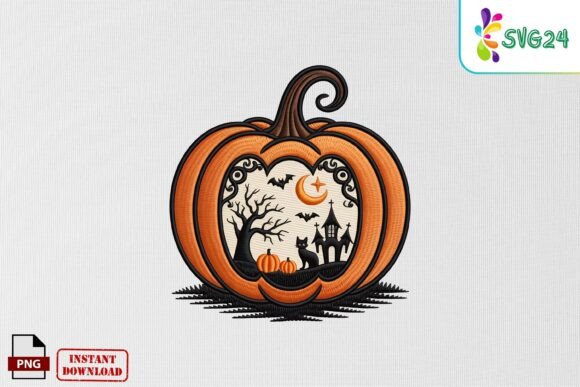 Halloween Pumpkin Scene Embroidery Review