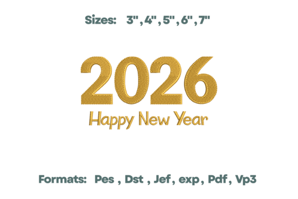 Review: 2026 Happy New Year Gold Embroidery for Boutiques