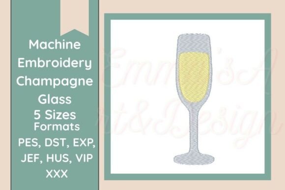 Review: Champagne Glass Machine Embroidery for 2026