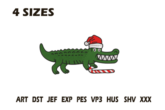 Review: Christmas Alligator Santa Hat Embroidery