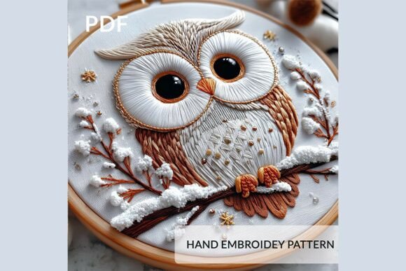 Review: Christmas Owl Embroidery Pattern PDF