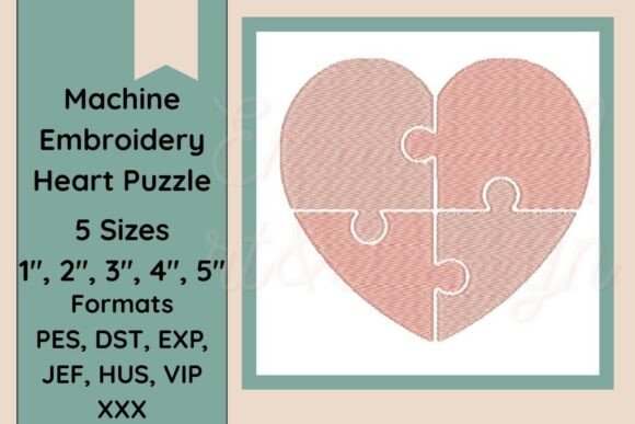 Review: Heart Puzzle Machine Embroidery Design