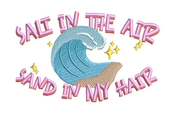 Review: Sand in My Hair, Beach Vibe Embroidery for Gifts