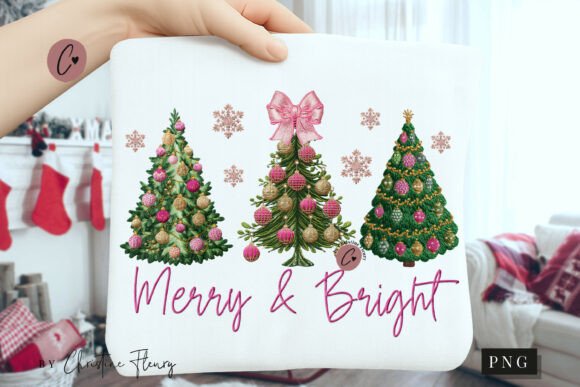 Reviewing Faux Embroidery Merry Bright PNG for Merch