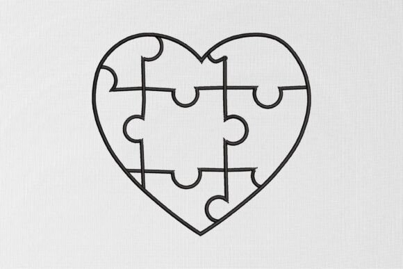 Reviewing the Autism Puzzle Love Embroidery Design