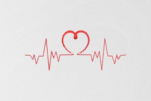 Reviewing the Love Heartbeat Embroidery Design