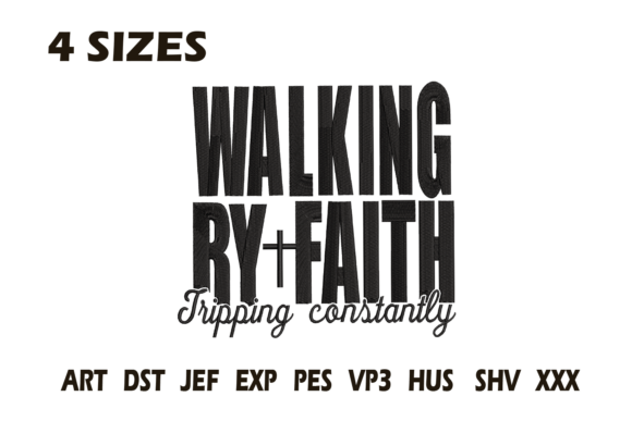Walking by Faith Tripping Embroidery Review